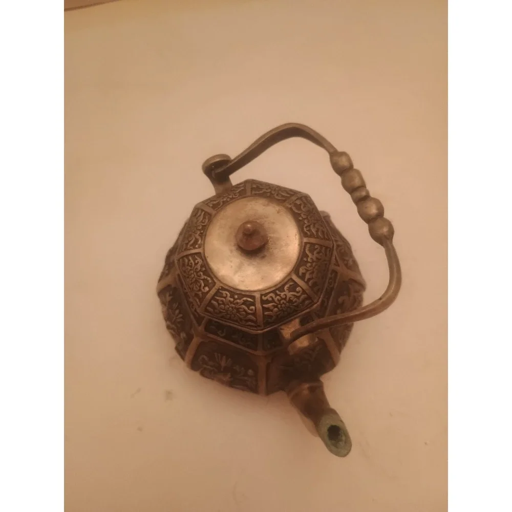 Chinese Miniature Teapot Late 19th Or Early 20th Century - Heavy Metal 4